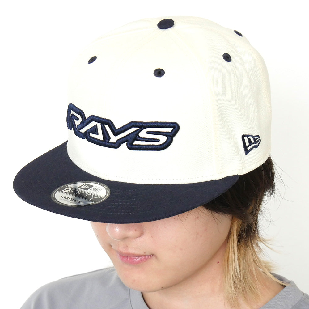 会員先行！RAYSｘNEW ERA 9FIFTY SNAPBACK NAVY