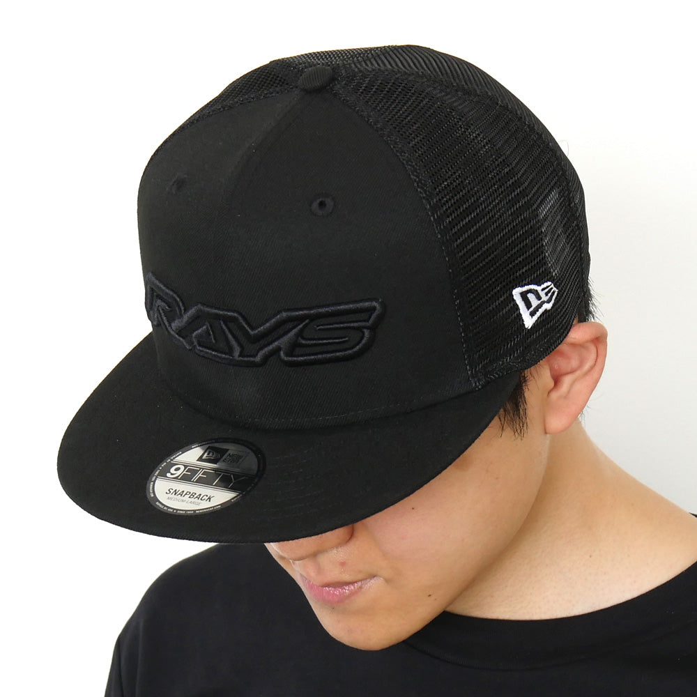 会員先行！RAYSｘNEW ERA 9FIFTY SNAPBACK BK MESH