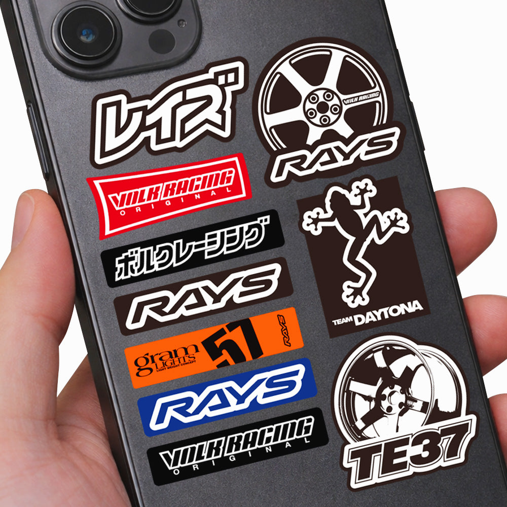 ドン・ボルカン & ペナントレース　 ステッカー TE37 30TH DECAL W200 – RAYS OFFICIAL STORE | RAYS FAN CLUB