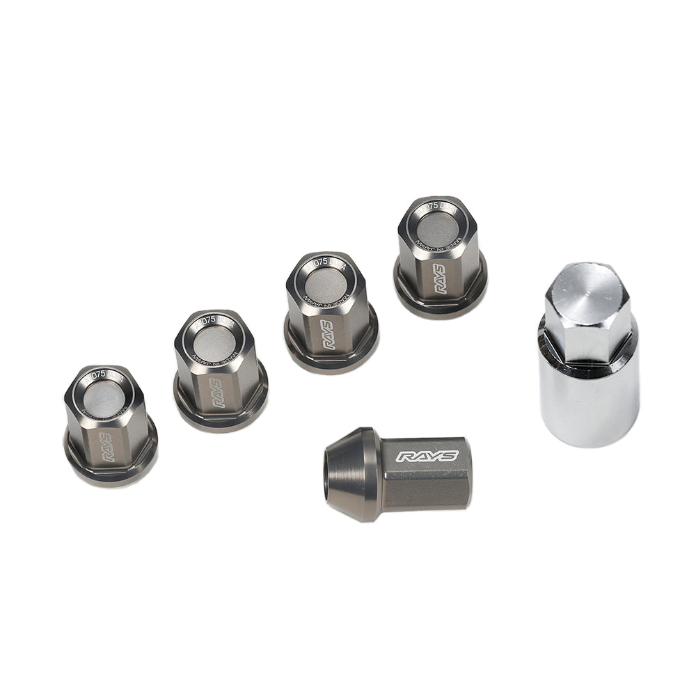 ジュラルミンロック＆ナットセット L37ストレートタイプ 6H用 – RAYS