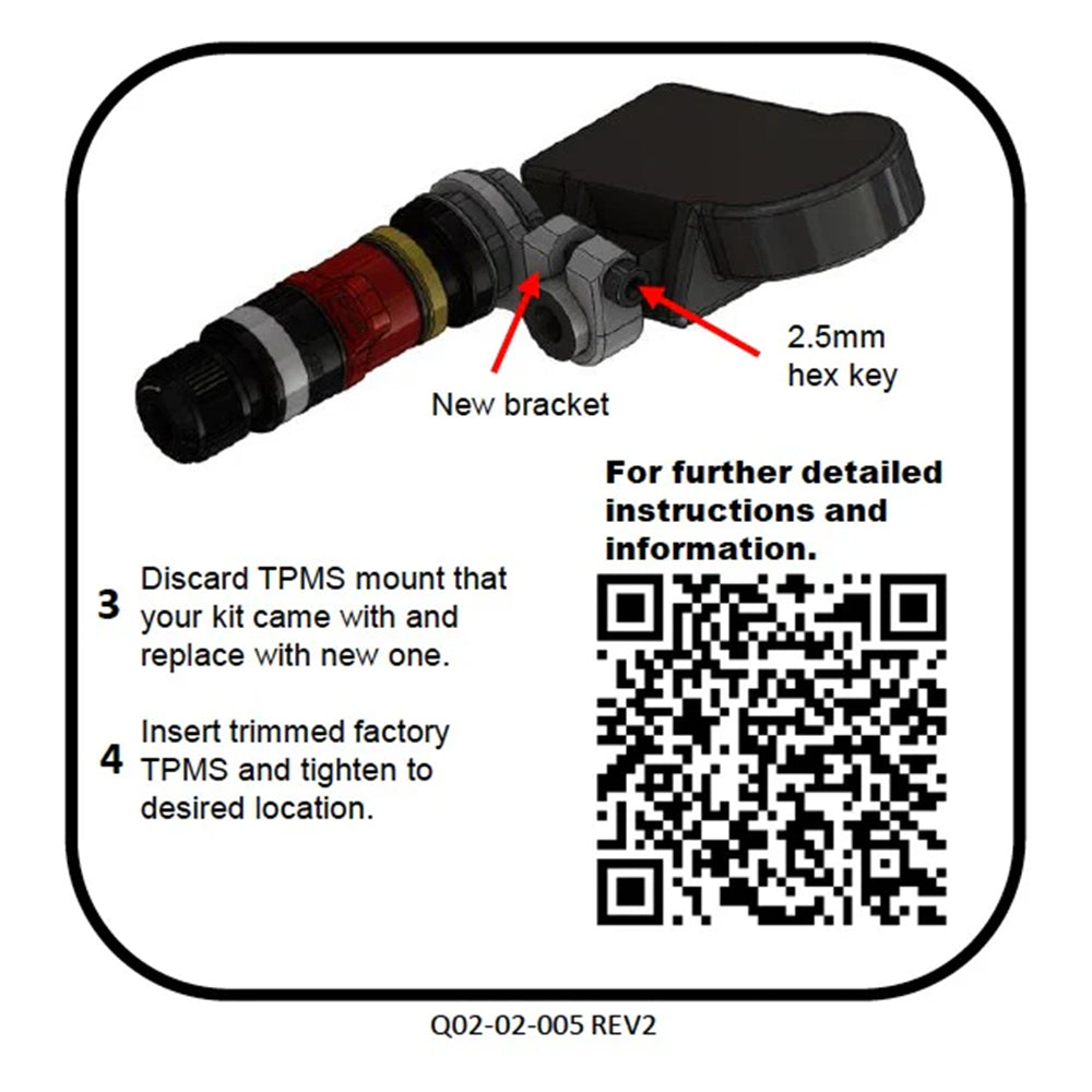 APEX RPV TPMS ADAPTER KIT 4PC SET