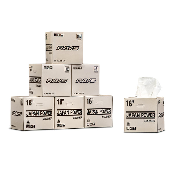 RAYS WHEEL PACKAGE TISSUE BOX 24S IVORY